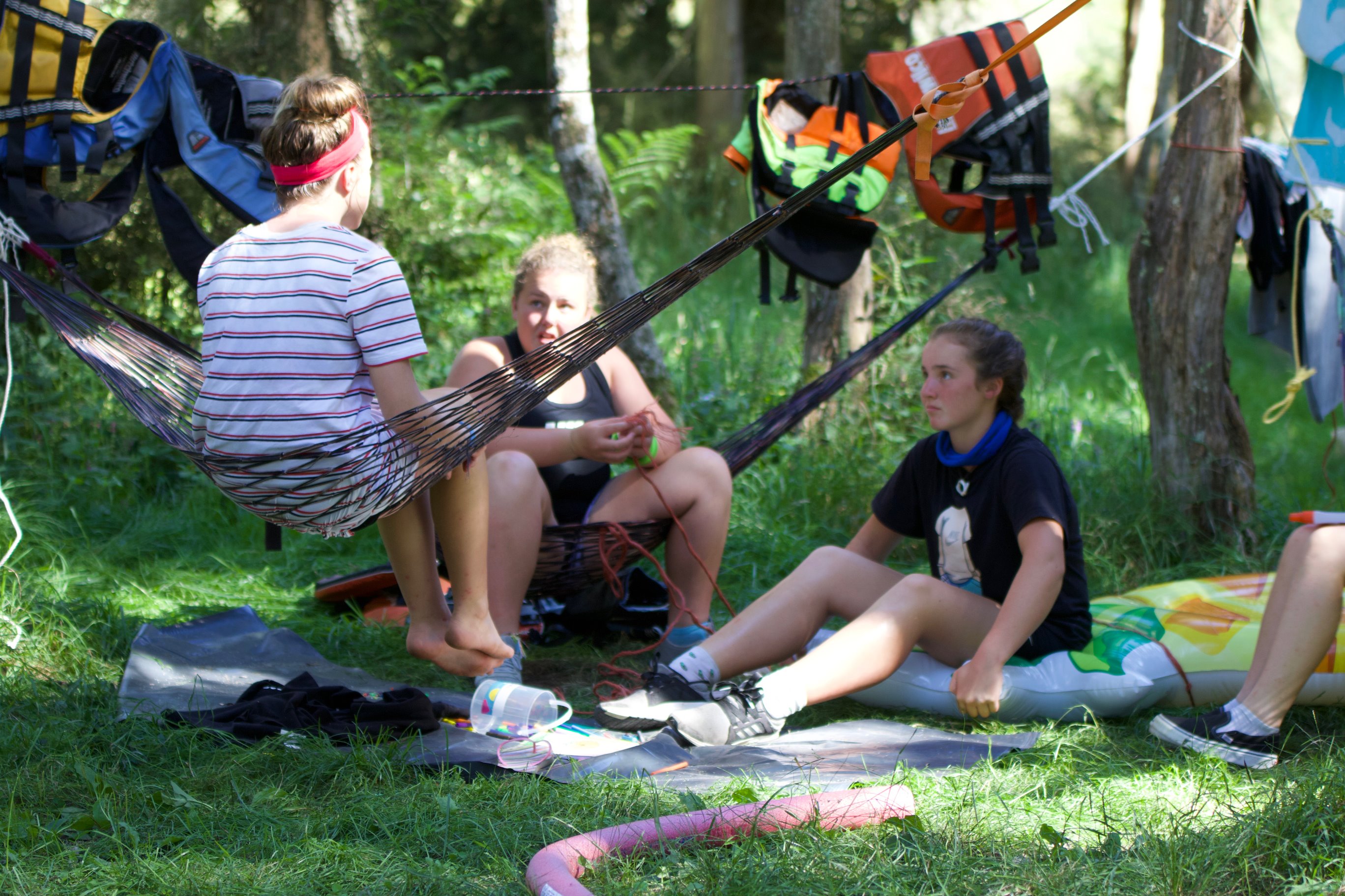 Paddleboarding at Finlay Park Adventure Camp